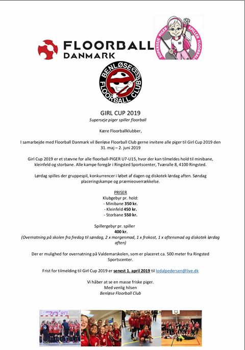 floorball Benløse stævne piger